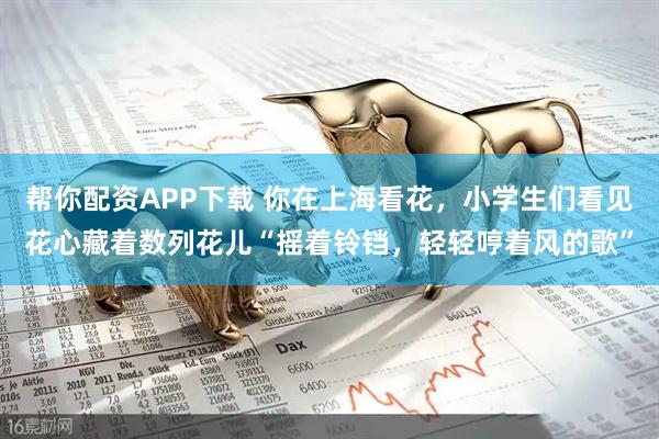 帮你配资APP下载 你在上海看花，小学生们看见花心藏着数列花儿“摇着铃铛，轻轻哼着风的歌”